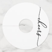 白黒テーマパーティー ワイングラスタグ (裏面)