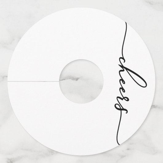 白黒テーマパーティー ワイングラスタグ (裏面)