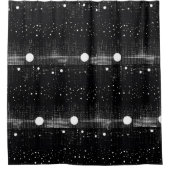 白黒ディスコのバイブシャワーカーテン シャワーカーテン (正面)