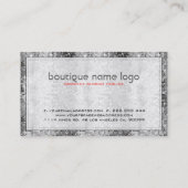 白黒ディスコボールグリッター 名刺 (裏面)