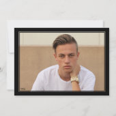 白黒ディプロマスタイル卒業党 招待状 (裏面)