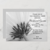 白黒デイジーのリハ結婚ーサルディナー 招待状 (正面/裏面)