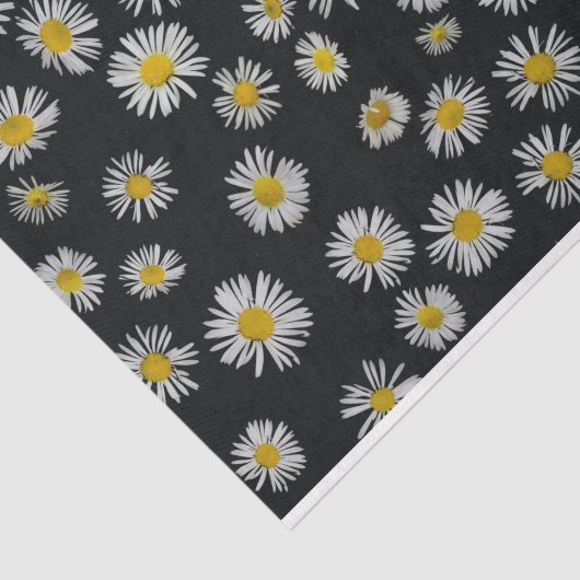 白黒デイジーデコペポップ・アートのアの模様 薄葉紙 (詳細)