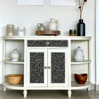 白黒デイジーパターンの切り離し 薄葉紙