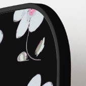 白黒デイジーピックボールパドル ピックルボールラケット (左詳細)