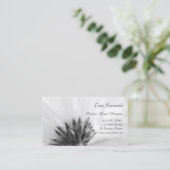 白黒デイジーフローラデザイナー 名刺 (スタンド正面)