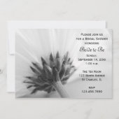 白黒デイジーブライダルシャワー招待 招待状 (正面)