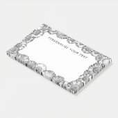 白黒デイジー縁どかわいらし可愛カスタムい ポストイット (アングル)