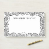 白黒デイジー縁どかわいらし可愛カスタムい ポストイット (デスク)