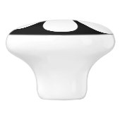 白黒デイジー セラミックノブ (側面)