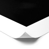 白黒デイジー ポスター (角)