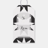 白黒デコスター日が差すこと ギフトタグ (裏面)