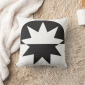 白黒デコスター日が差すこと クッション (ブランケット)
