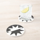 白黒デコスター日が差すこと コースター (側面)