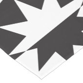 白黒デコスター日が差すこと ショートテーブルランナー (コーナー)