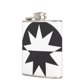 白黒デコスター日が差すこと フラスク (左)