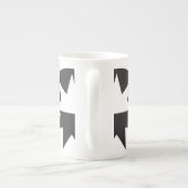 白黒デコスター日が差すこと ボーンチャイナマグカップ (裏面)