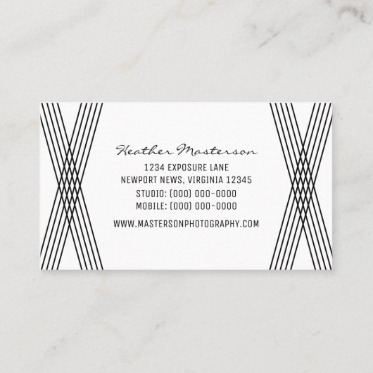 白黒デコモダン名刺 名刺 (裏面)