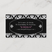 白黒デザイナー名刺 名刺 (裏面)