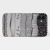 白黒デザインのiPhone 5sの場合 Case-Mate iPhoneケース (裏面(横))