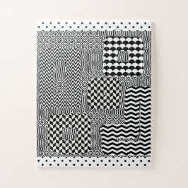 白黒デザインジグソーパズル ジグソーパズル