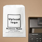 白黒デザイン事業紙バッグ フェイバーバッグ