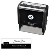 白黒デザイン セルフインキングスタンプ (インサイチュ)