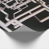 白黒デザイン ラッピングペーパー (角)