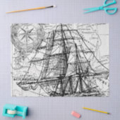 白黒デジタルマップシリーズデザイン13 薄葉紙 (クラフト)