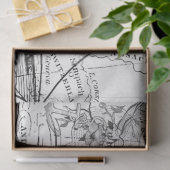 白黒デジタルマップシリーズデザイン13 薄葉紙 (ギフト)