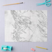 白黒デジタルマップシリーズデザイン14 薄葉紙 (クラフト)