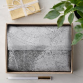 白黒デジタルマップシリーズデザイン1 薄葉紙 (ギフト)