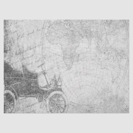 白黒デジタルマップシリーズデザイン1 薄葉紙 (正面)