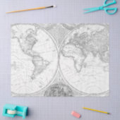 白黒デジタルマップシリーズデザイン2 薄葉紙 (クラフト)