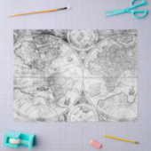 白黒デジタルマップシリーズデザイン5 薄葉紙 (クラフト)