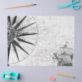 白黒デジタルマップシリーズデザイン6 薄葉紙 (クラフト)