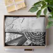 白黒デジタルマップシリーズデザイン6 薄葉紙 (ギフト)