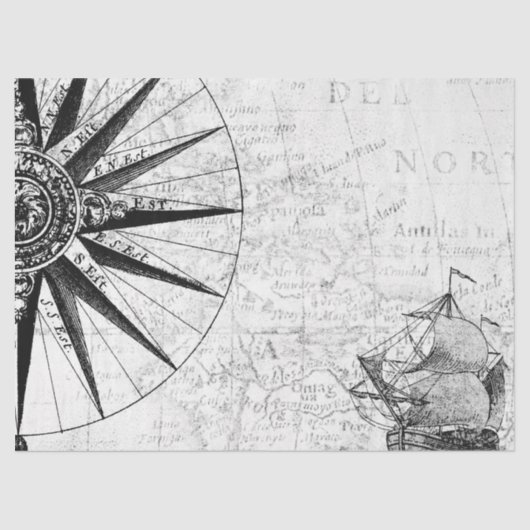 白黒デジタルマップシリーズデザイン6 薄葉紙 (正面)