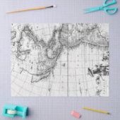 白黒デジタルマップシリーズデザイン7 薄葉紙 (クラフト)