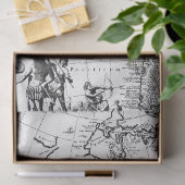 白黒デジタルマップシリーズデザイン7 薄葉紙 (ギフト)