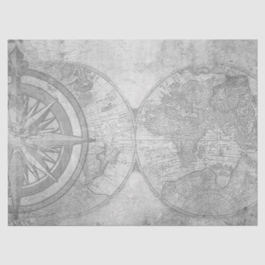 白黒デジタル地図シリーズデザイン9 薄葉紙 (正面)