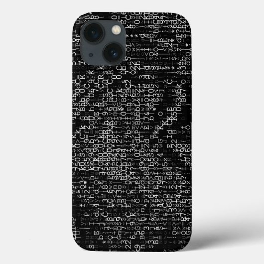 白黒デジタル抽象芸術 Case-Mate iPhoneケース (裏面)