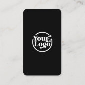 白黒デジタル接続QRコードソーシャルメディア 名刺 (裏面)