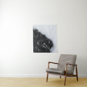 白黒トウヒの森と雪 タペストリー (インサイチュ)