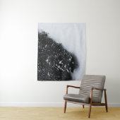 白黒トウヒの森と雪 タペストリー (インサイチュ)