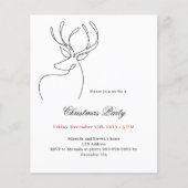 白黒トナディアクリスマスパーティの招待状 (正面)