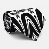 白黒トバルデザインメンズファッションネックタイ ネクタイ (ロール)