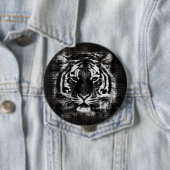白黒トラのヴィンテージボタン 缶バッジ (インサイチュ)