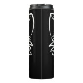 白黒トライバルキツネ タンブラー (裏面)