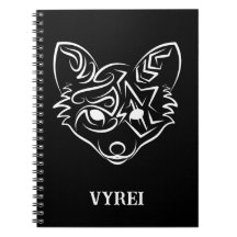 白黒トライバルキツネ